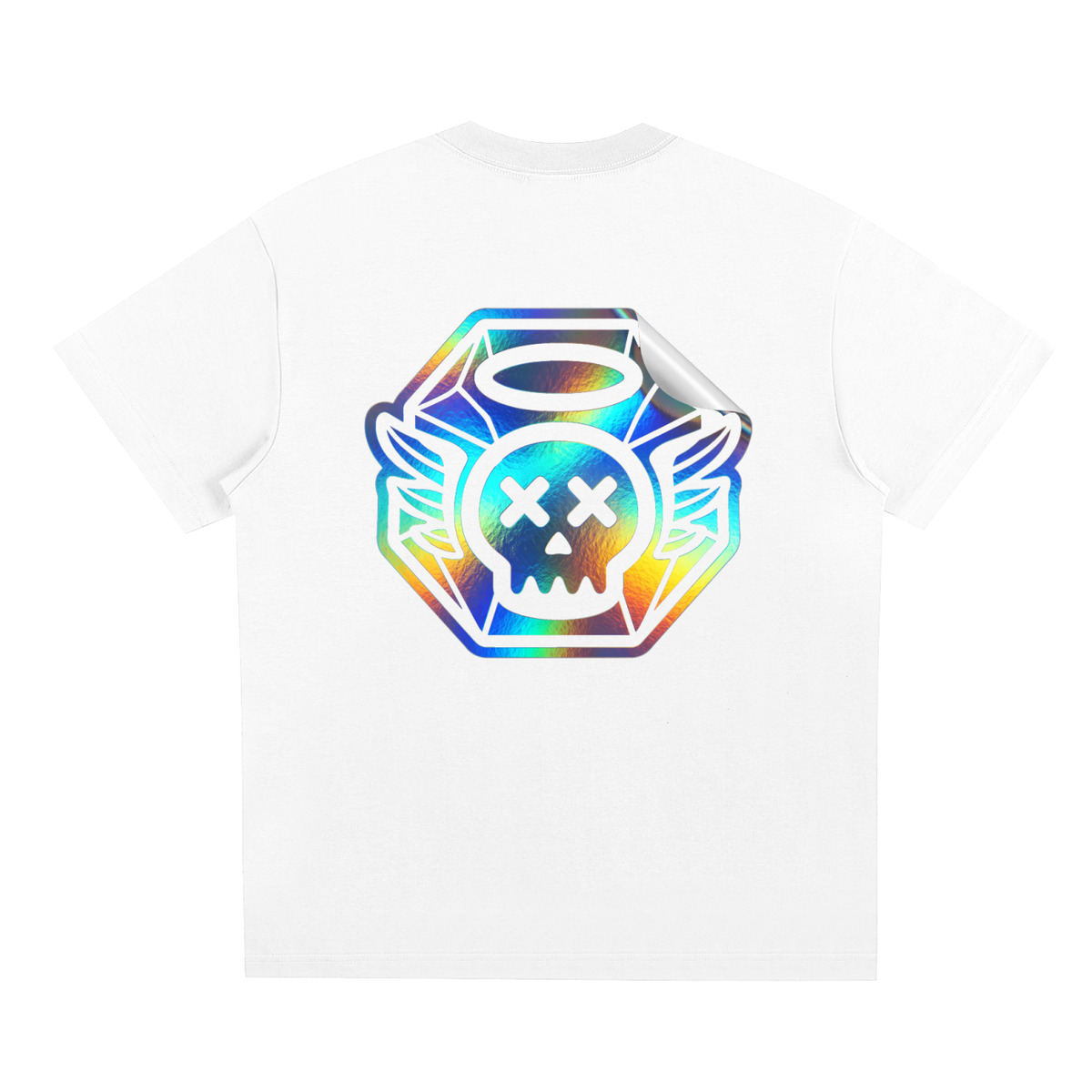 HOLOGRAPHIC SKULL TEE