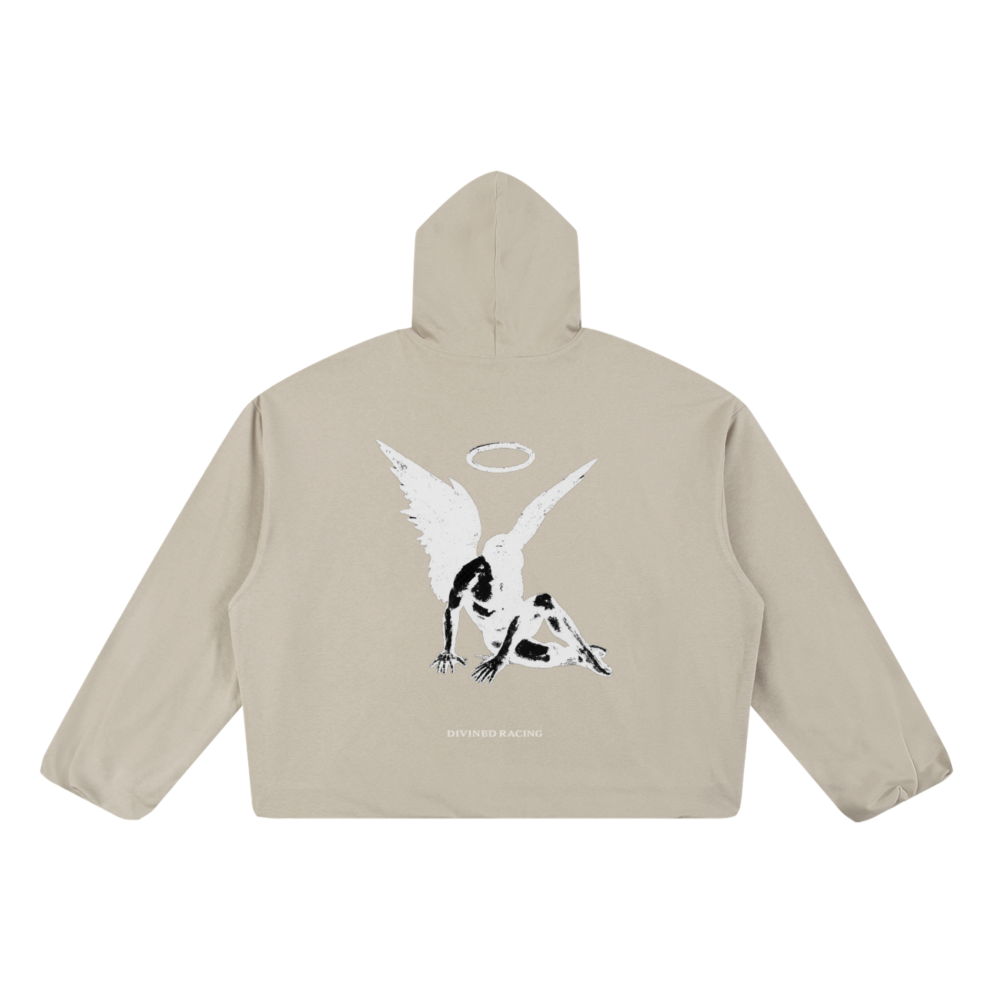 DIVINED RACING BOXY OVERSIZED RESTING ANGEL HOODIE