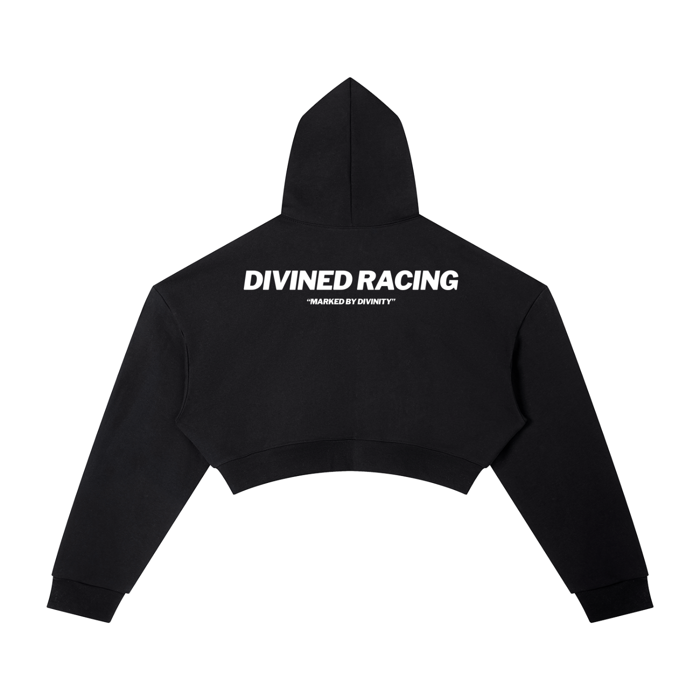 DIVINED RACING WOMENS CROPPED HOODIE